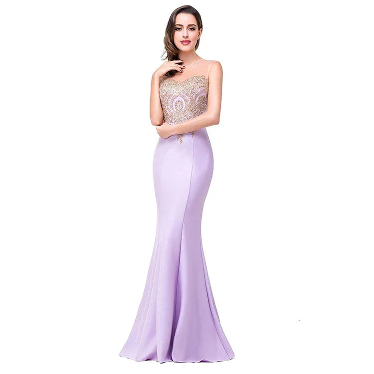 Hollow perspective bag hip fishtail skirt dress - VAleG
