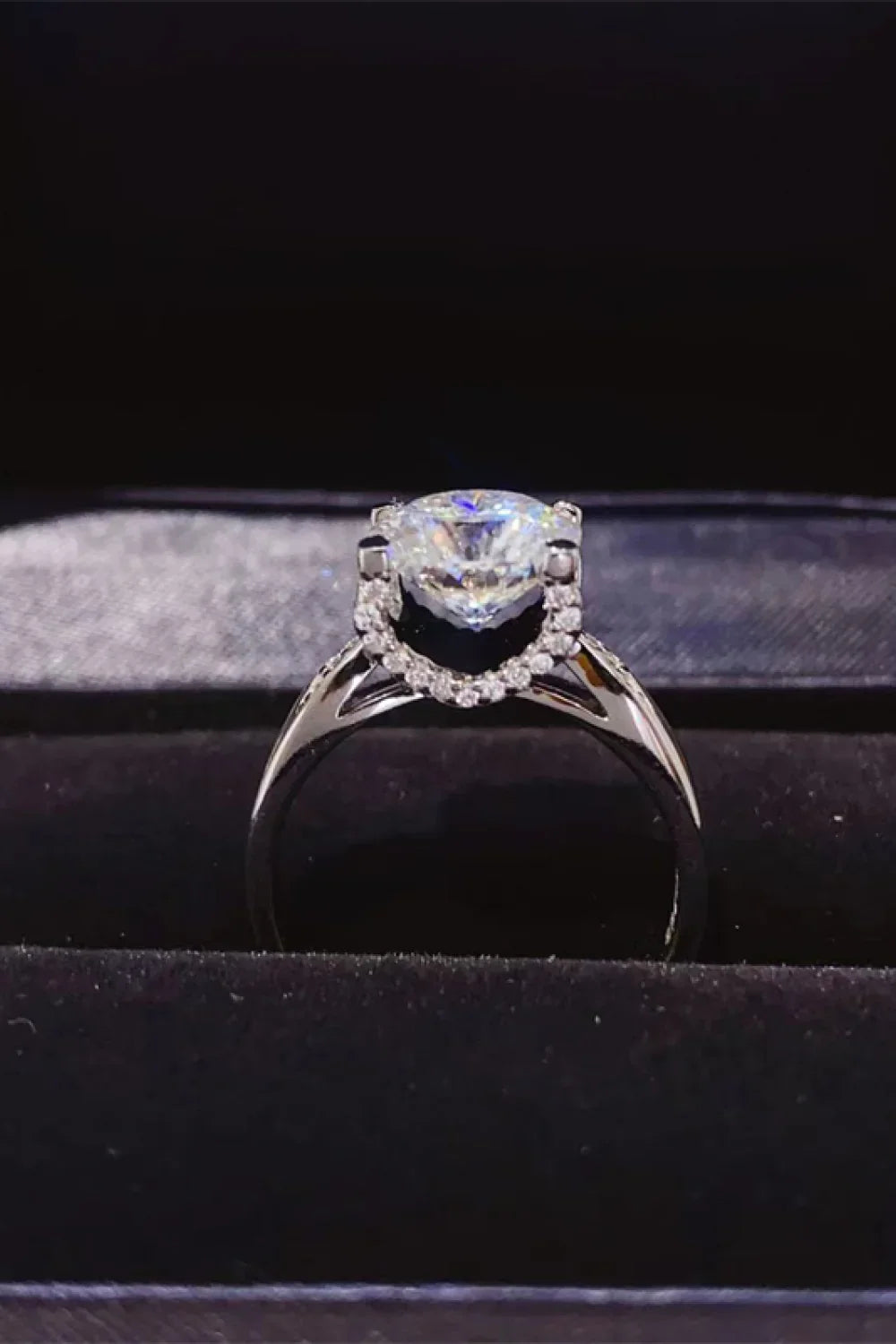 2 Carat Moissanite 925 Sterling Silver Ring - VAleG