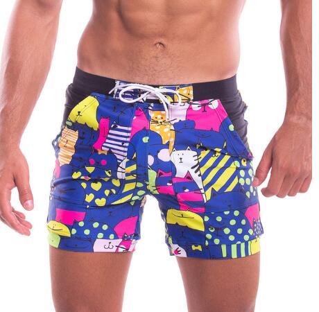 Men's Swimsuit Boxer Cut Sexy Swimwear Swimming Bikini Briefs - VAleG