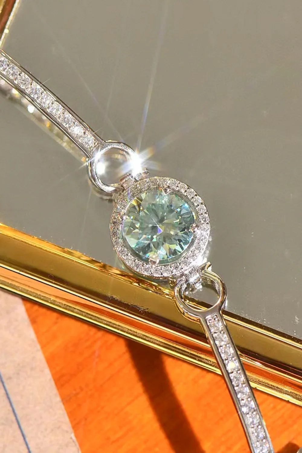 2 Carat Moissanite Platinum-Plated Bracelet - VAleG