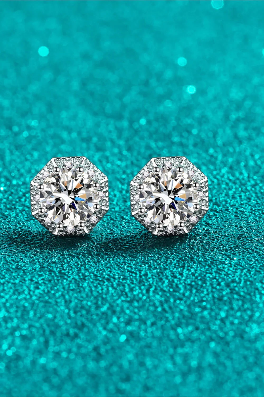 2 Carat Moissanite 925 Sterling Silver Stud Earrings - VAleG