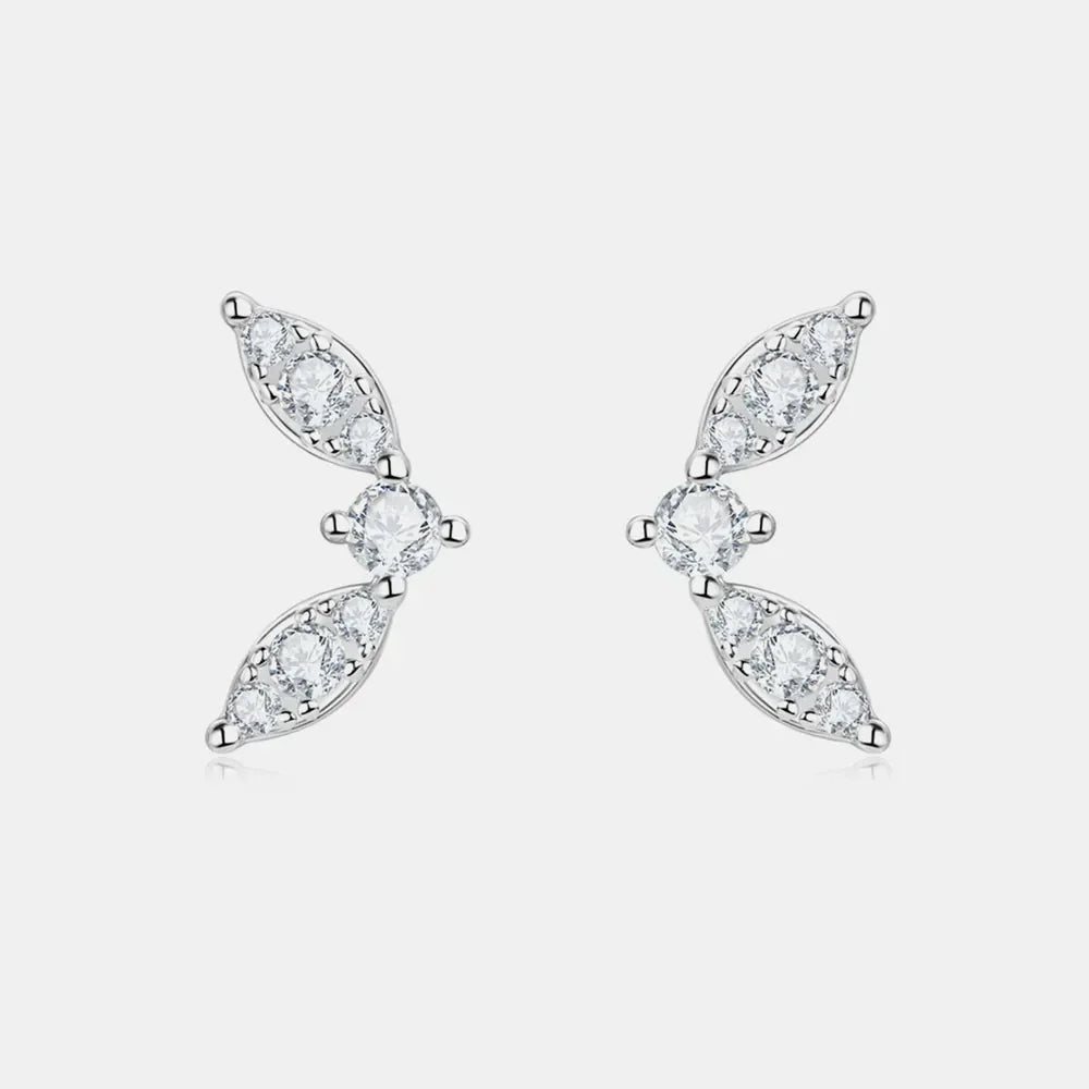 Moissanite 925 Sterling Silver Stud Earrings - VAleG