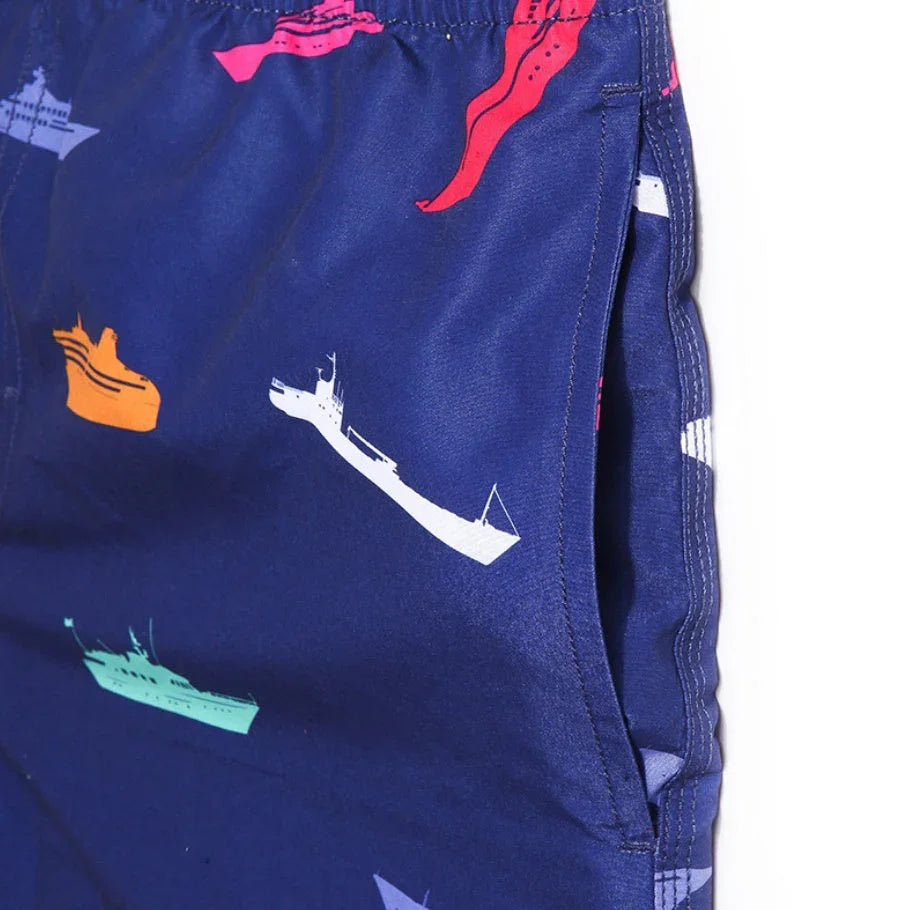 Men's Swimwear Quick-drying Boxer Swim Shorts - VAleG
