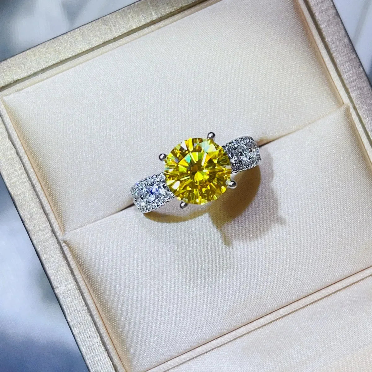 3 Carat Moissanite 925 Sterling Silver Ring - VAleG