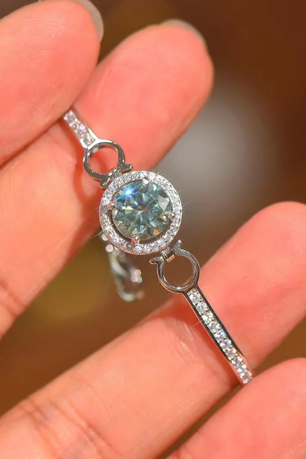 2 Carat Moissanite Platinum-Plated Bracelet - VAleG