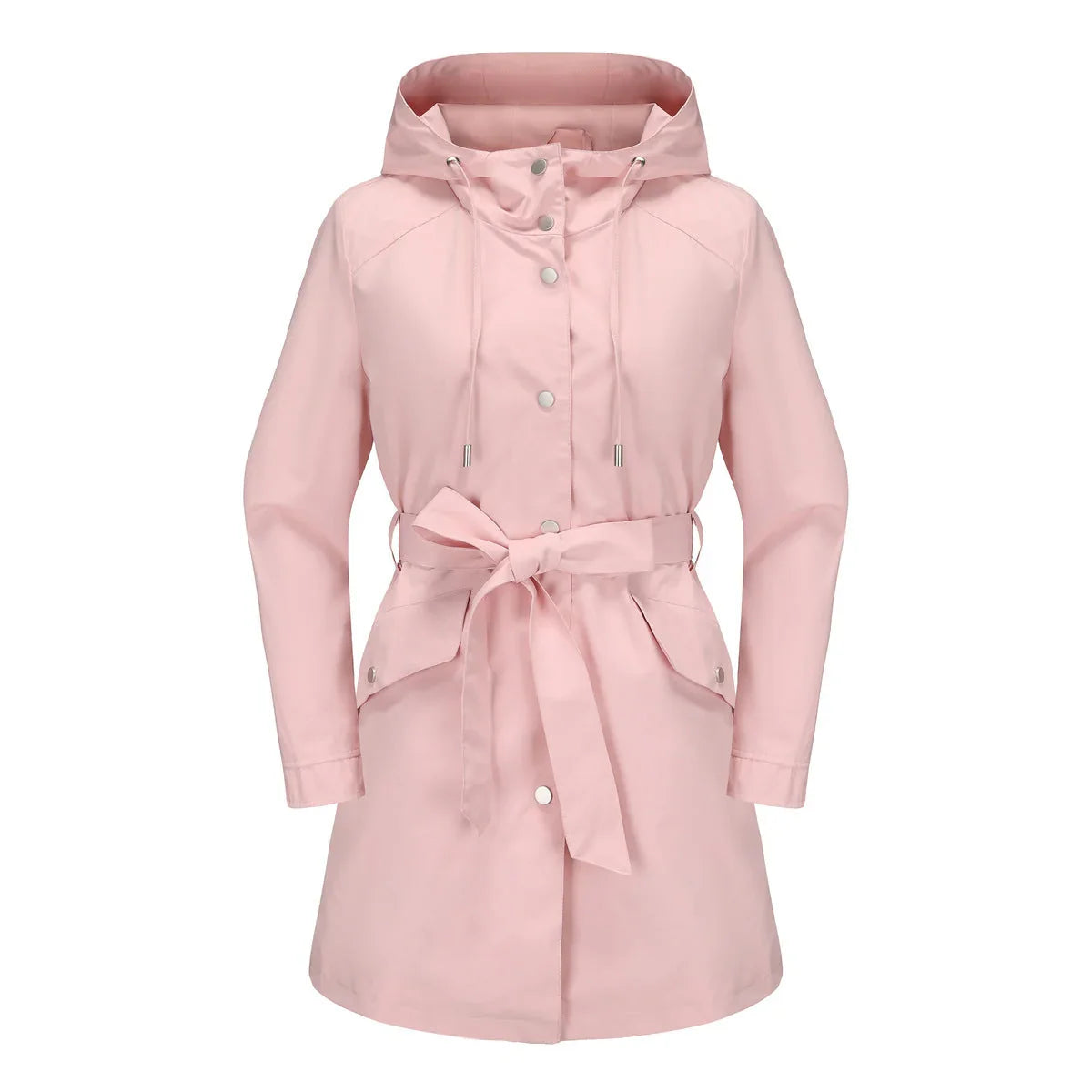 Spring And Autumn New Hooded Waterproof Coat Containing Belt Thin - VAleG