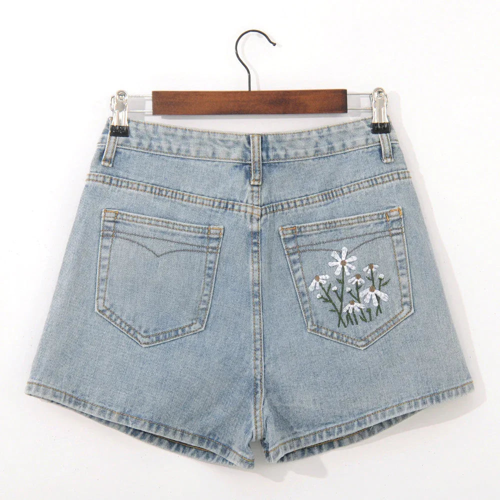 Women's High Waist Fashion Denim Shorts - VAleG