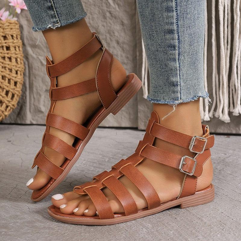 Women's Casual Thick Heel Non-slip Hollow Sandals - VAleG