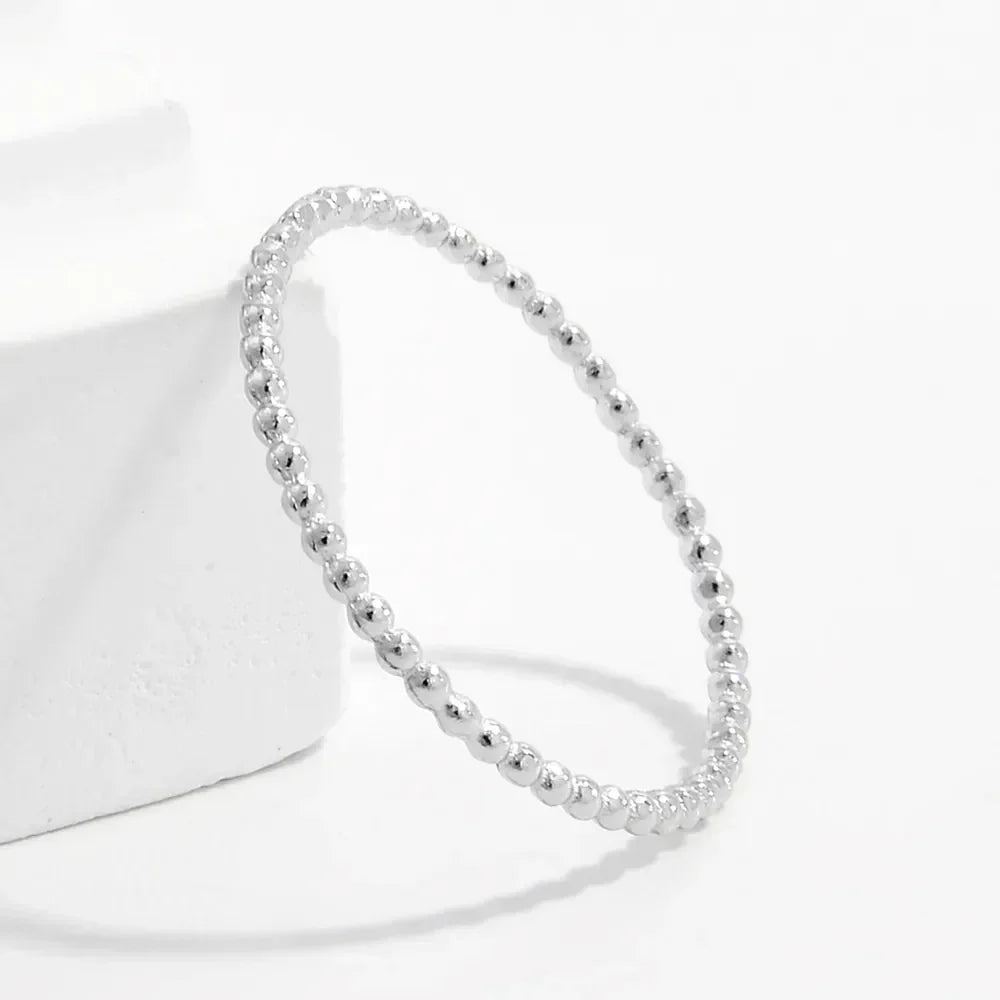 925 Sterling Silver Bead Ring - VAleG