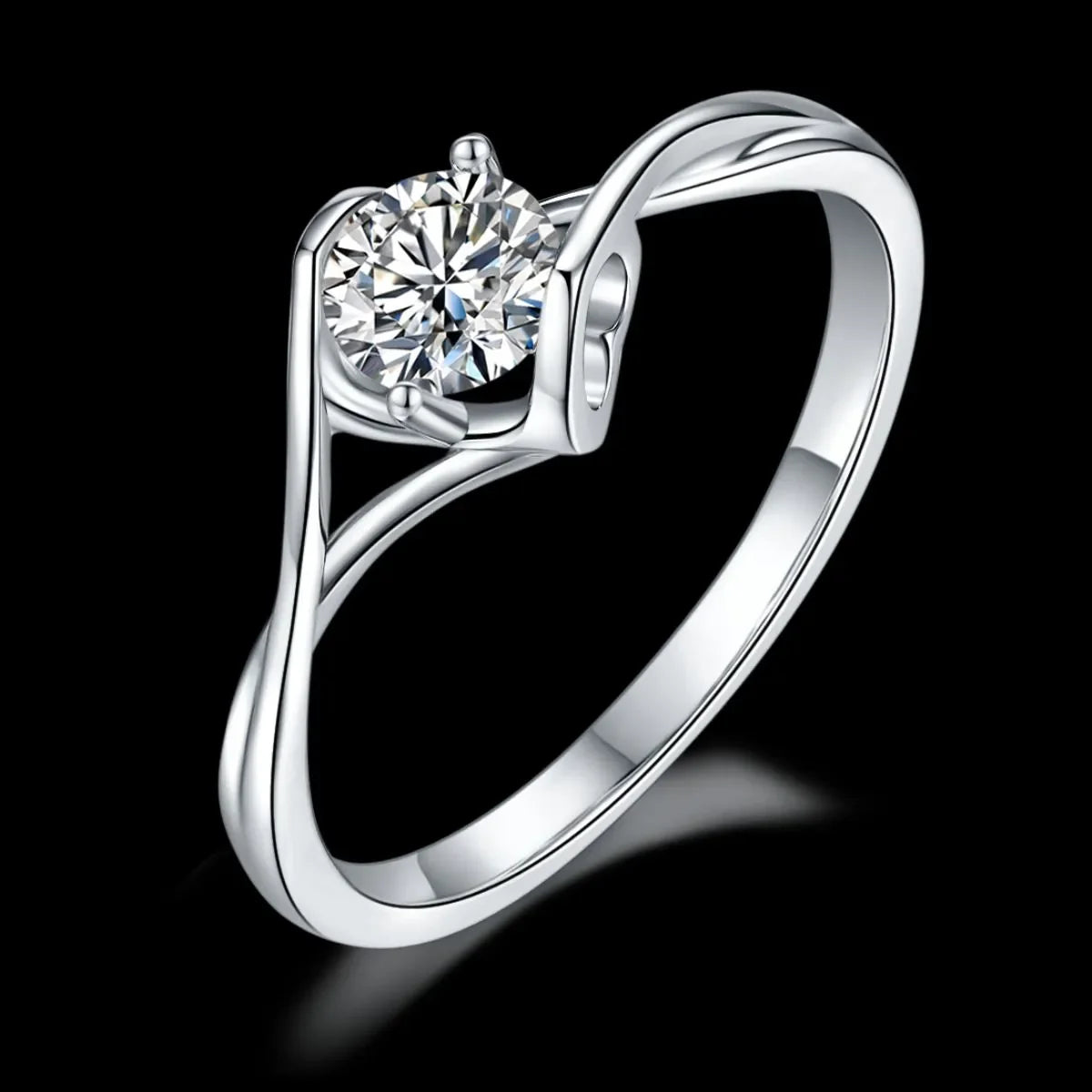 Moissanite 925 Sterling Silver Ring - VAleG