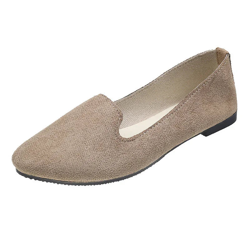 Spring And Autumn Women's New Candy Color Work Flat Shoes - VAleG