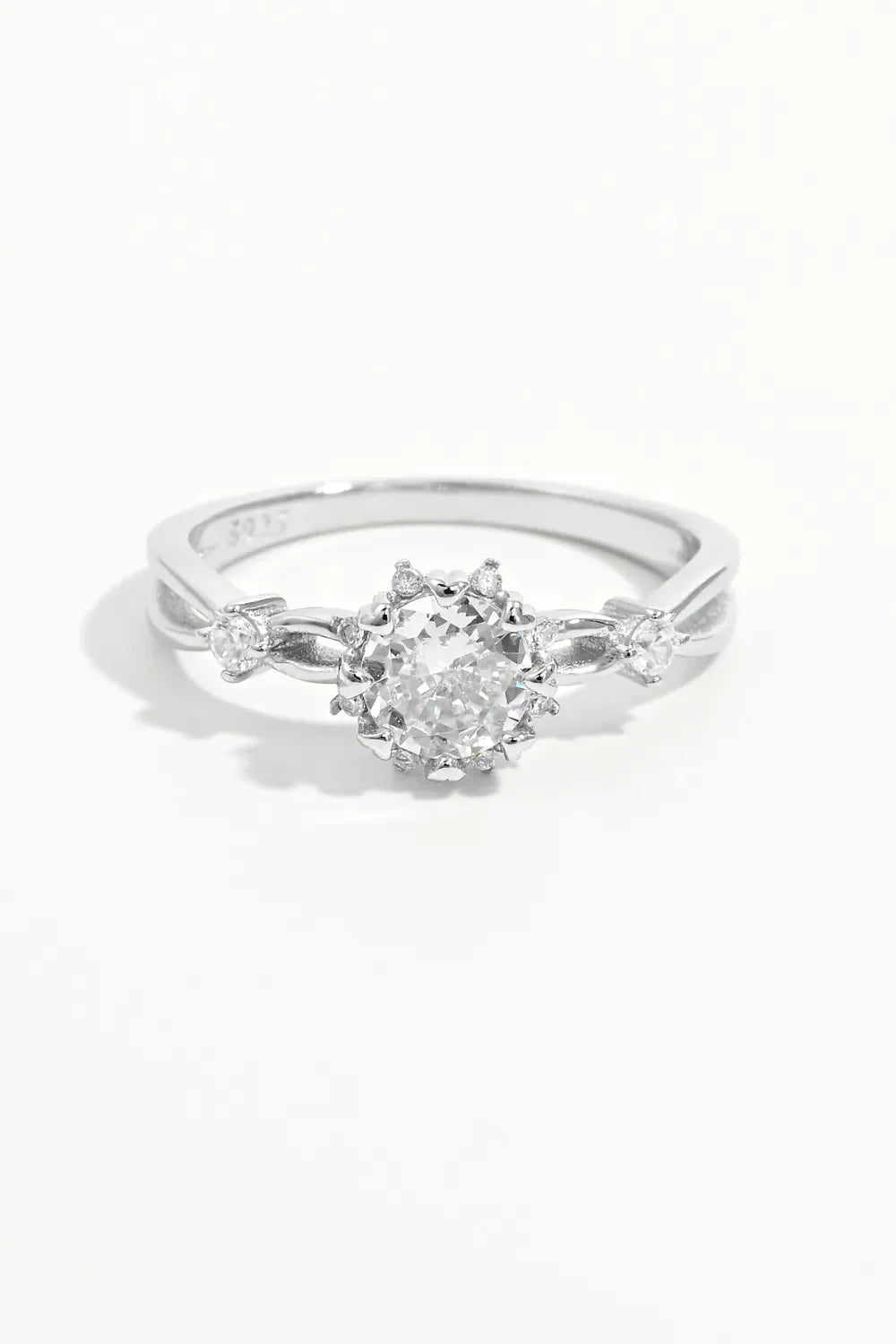 925 Sterling Silver Inlaid Zircon Ring - VAleG