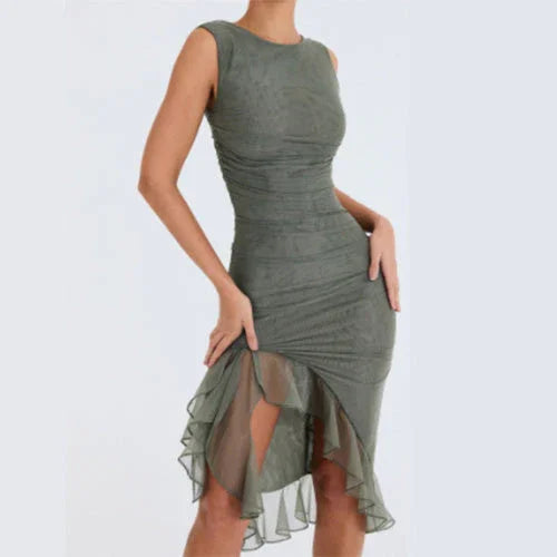 Summer Slim Skinny Sleeveless Dress For Women Fashion Party Club Dresses - VAleG