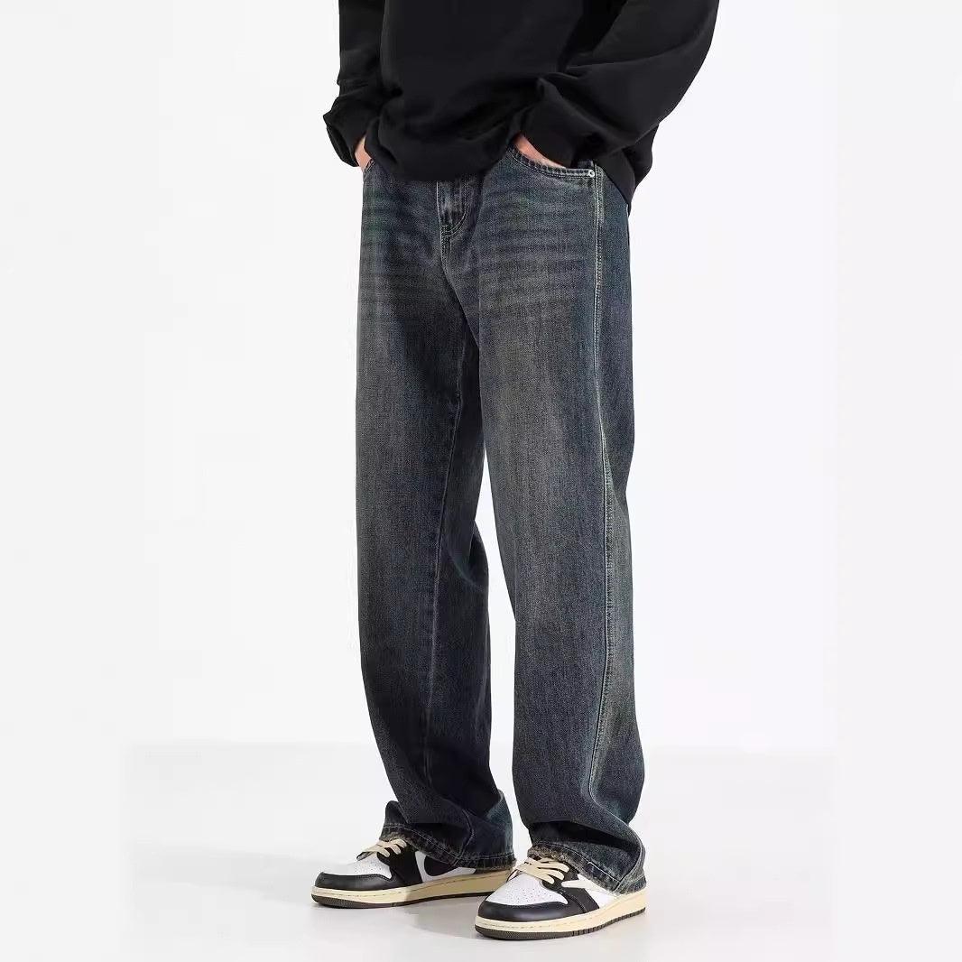American Straight Jeans Retro Nostalgic Men - VAleG