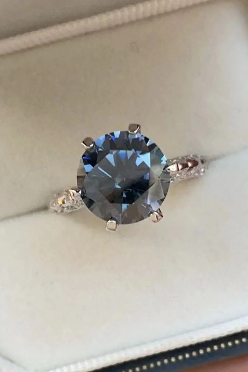 5 Carat Moissanite 925 Sterling Silver Ring - VAleG
