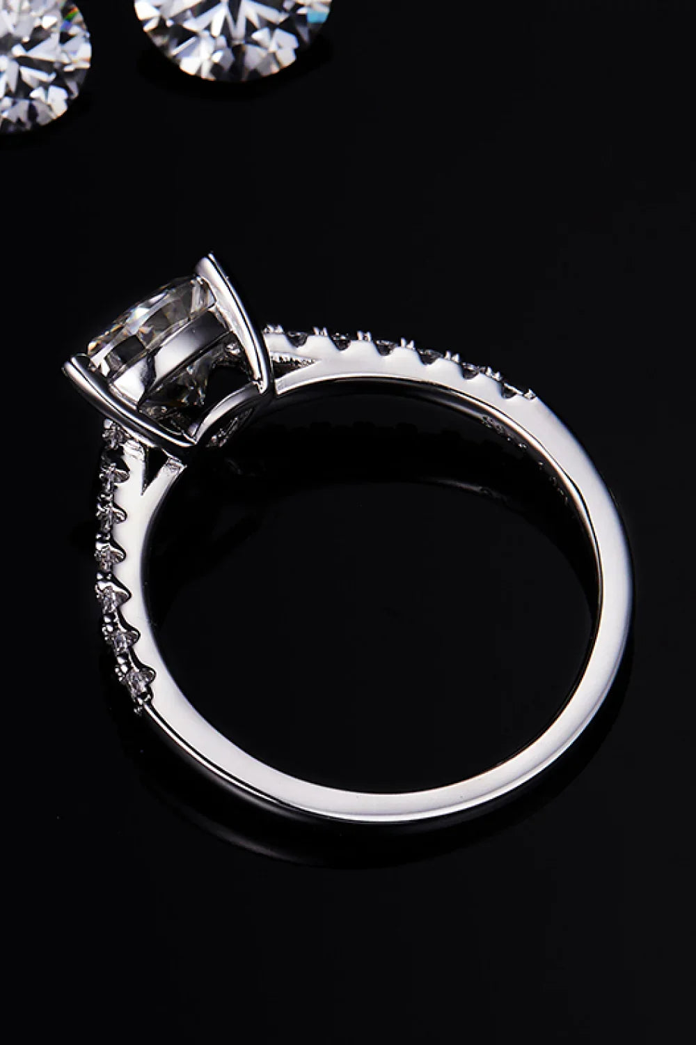 1 Carat Moissanite Triangle 925 Sterling Silver Ring - VAleG