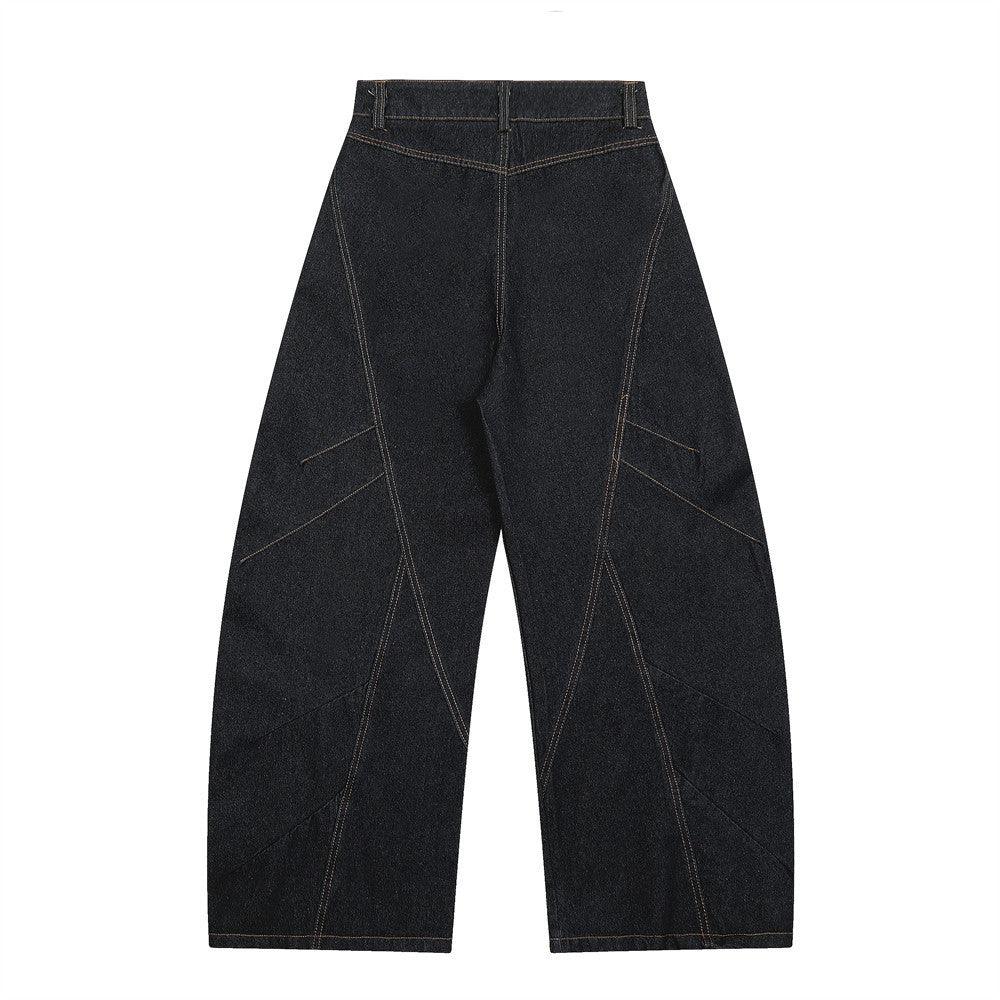 High Street Loose Design Series Line Wide Leg Pants - VAleG