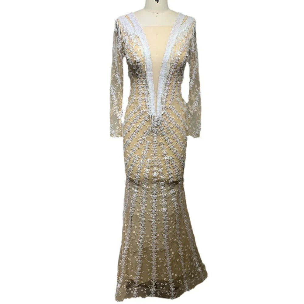 Backless Tight Fishtail Sheath Dress - VAleG