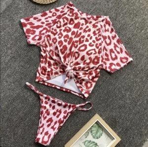 Knotted split swimsuit - VAleG