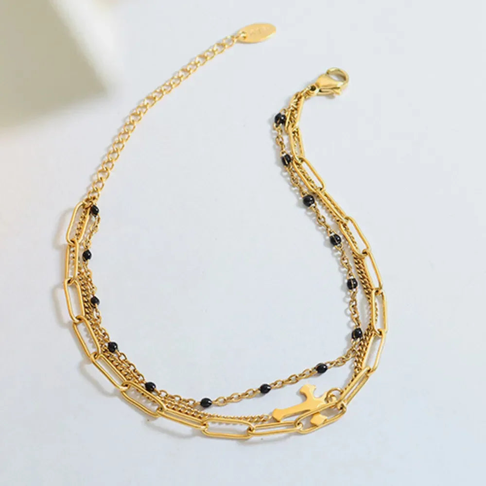 Titanium Steel Three-Layered Bracelet - VAleG