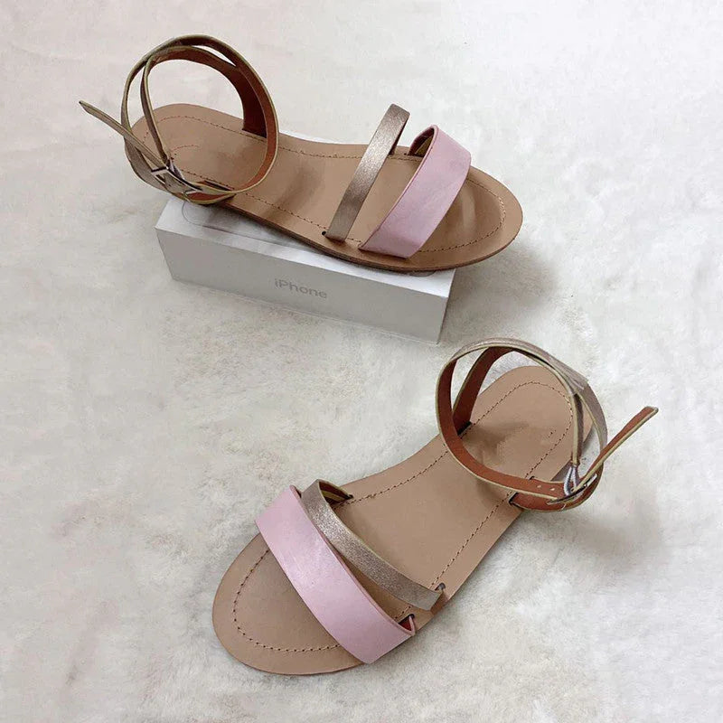 Summer women's slippers beach flat shoes - VAleG