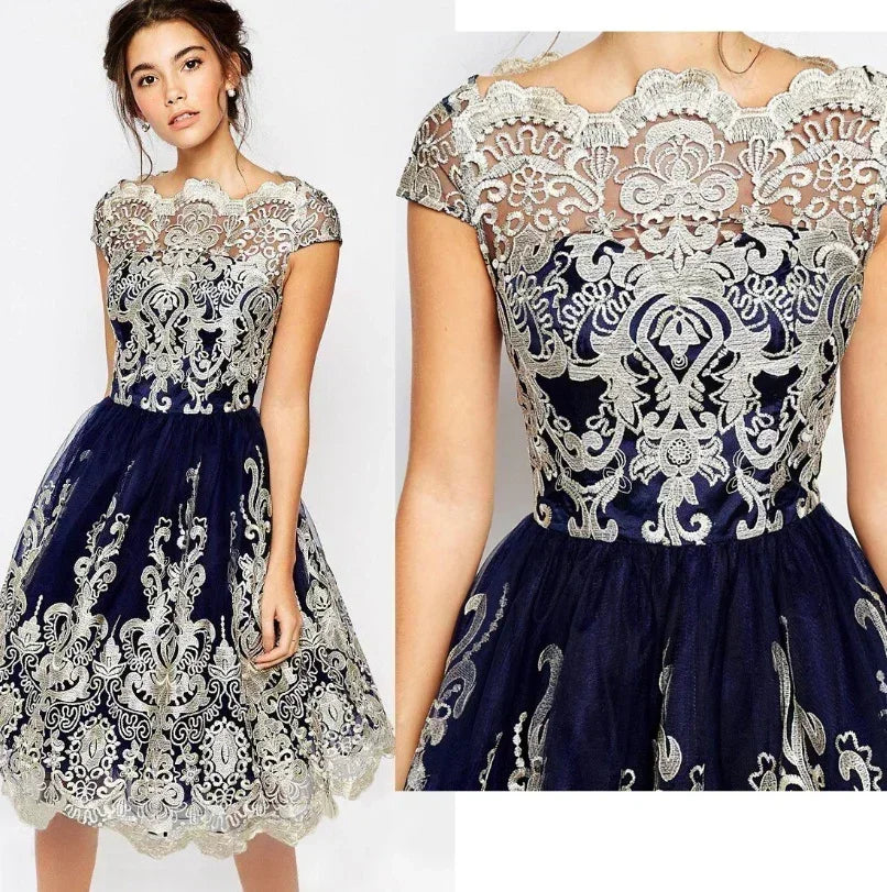 Lace patchwork dress - VAleG