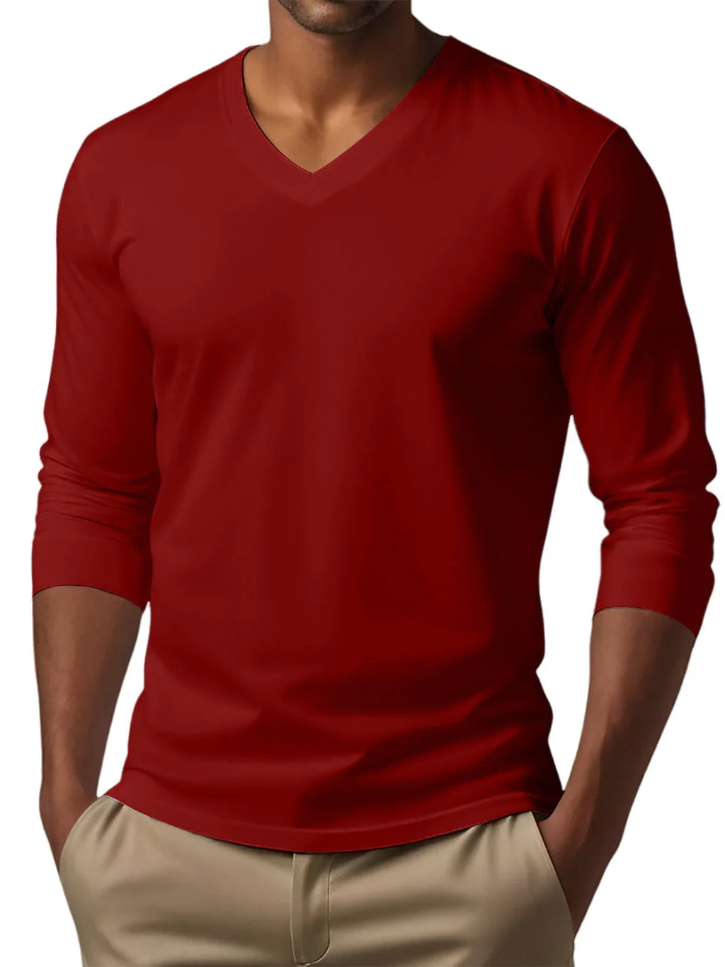 Men's Digital Printing Men's Versatile Long Sleeve - VAleG