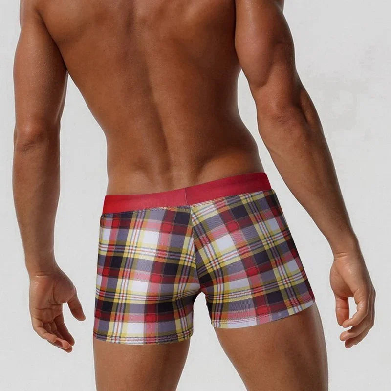 Double pocket swim trunks men's swimming trunks men's swimming trunks explosions beach swimwear - VAleG