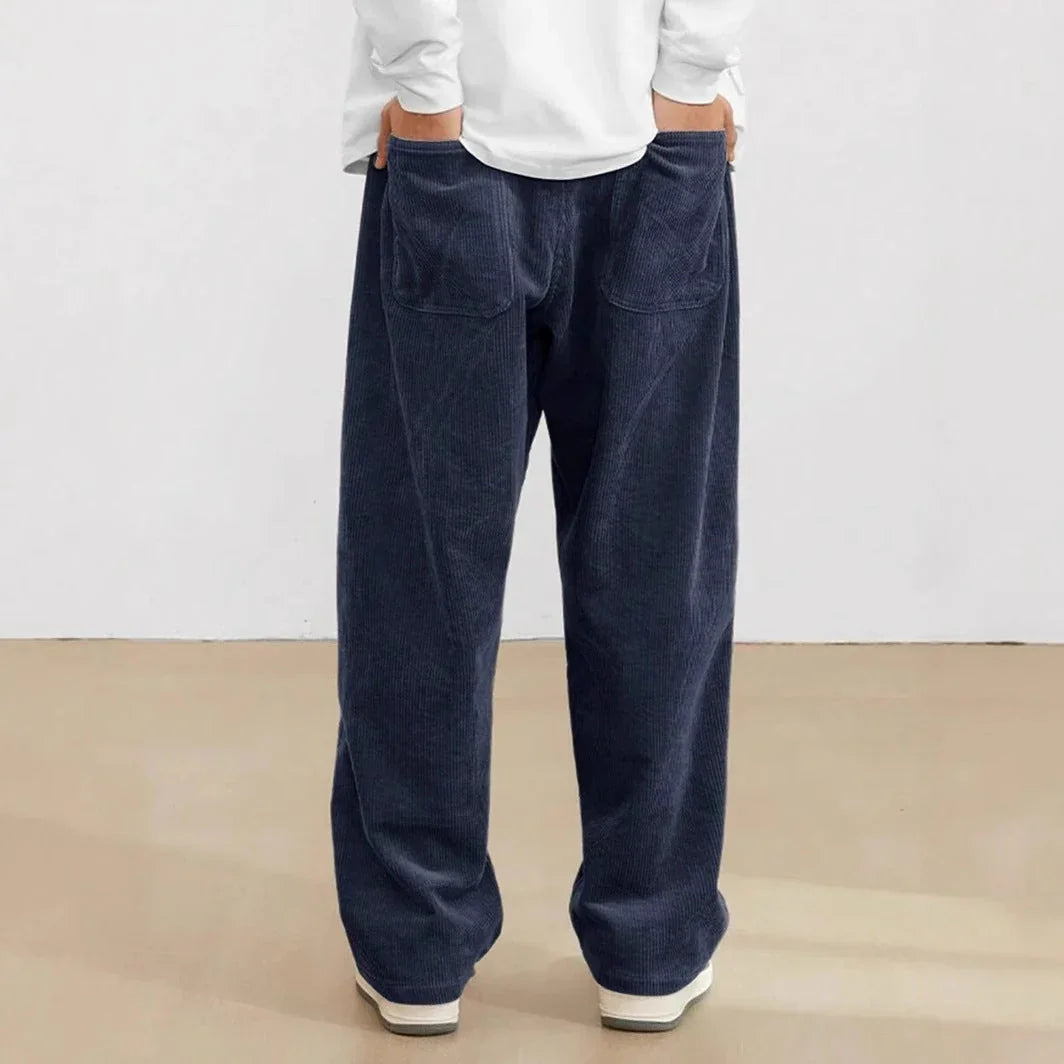 Men's Autumn And Winter Loose Wide Leg Draping Casual Pants - VAleG