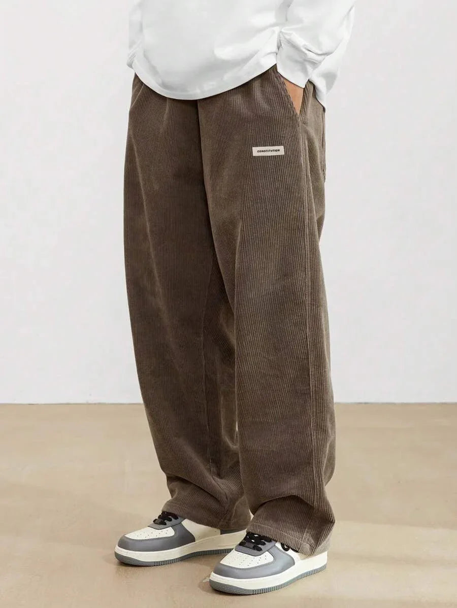 Men's Autumn And Winter Loose Wide Leg Draping Casual Pants - VAleG