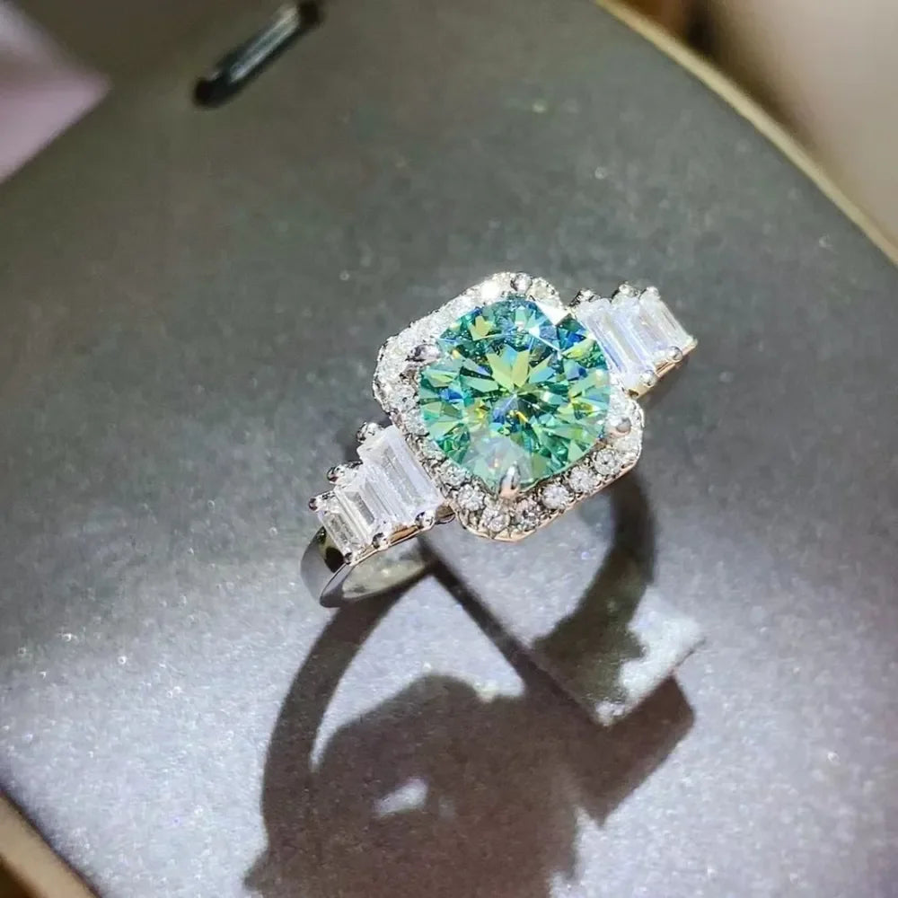 3 Carat Moissanite 925 Sterling Silver Ring - VAleG