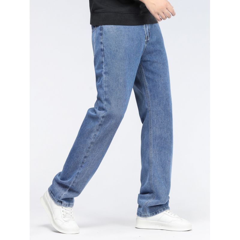 Men's Simple Casual Extra Long Jeans VAleG