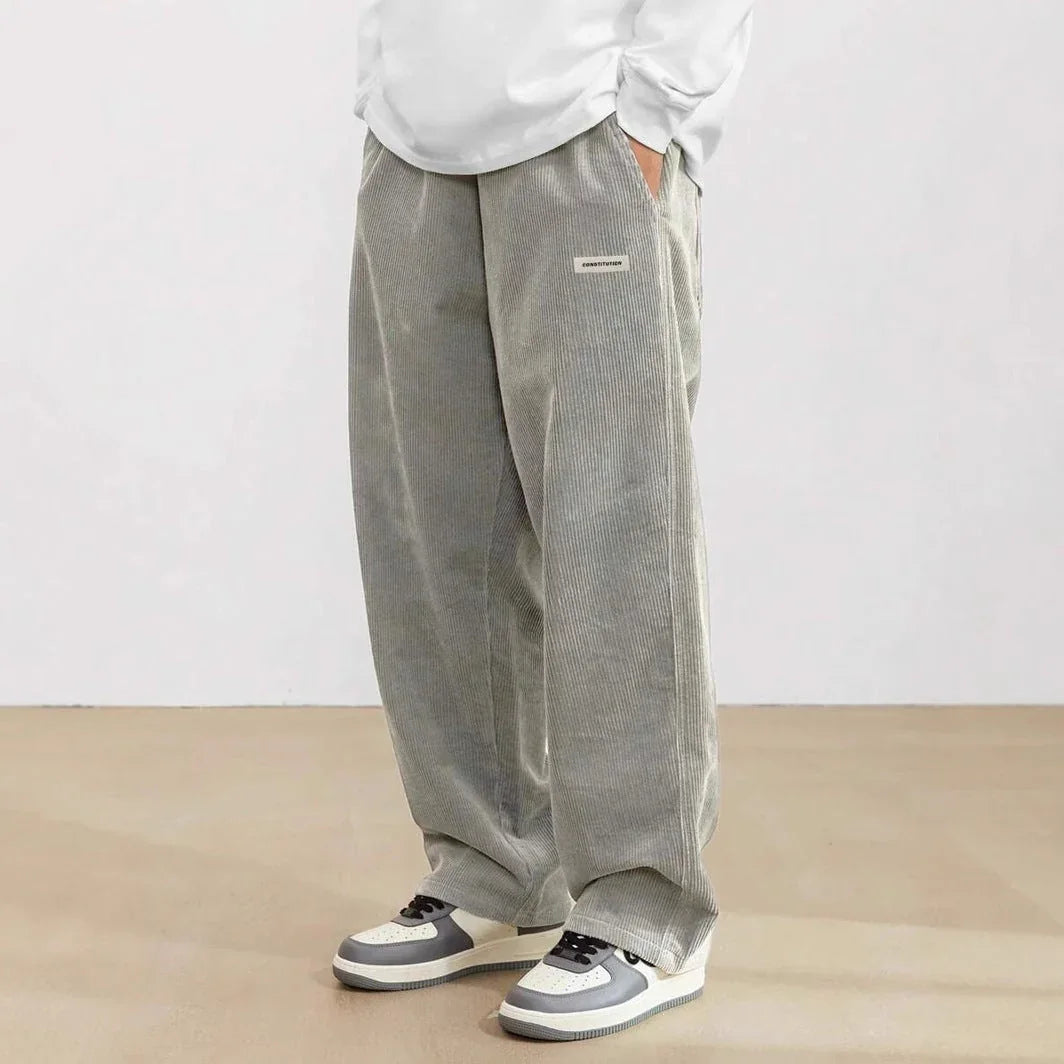 Men's Autumn And Winter Loose Wide Leg Draping Casual Pants - VAleG