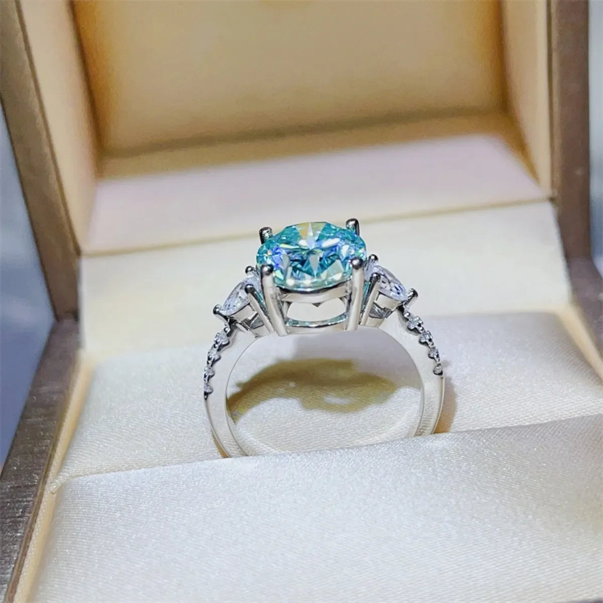 5 Carat Moissanite 925 Sterling Silver Ring - VAleG