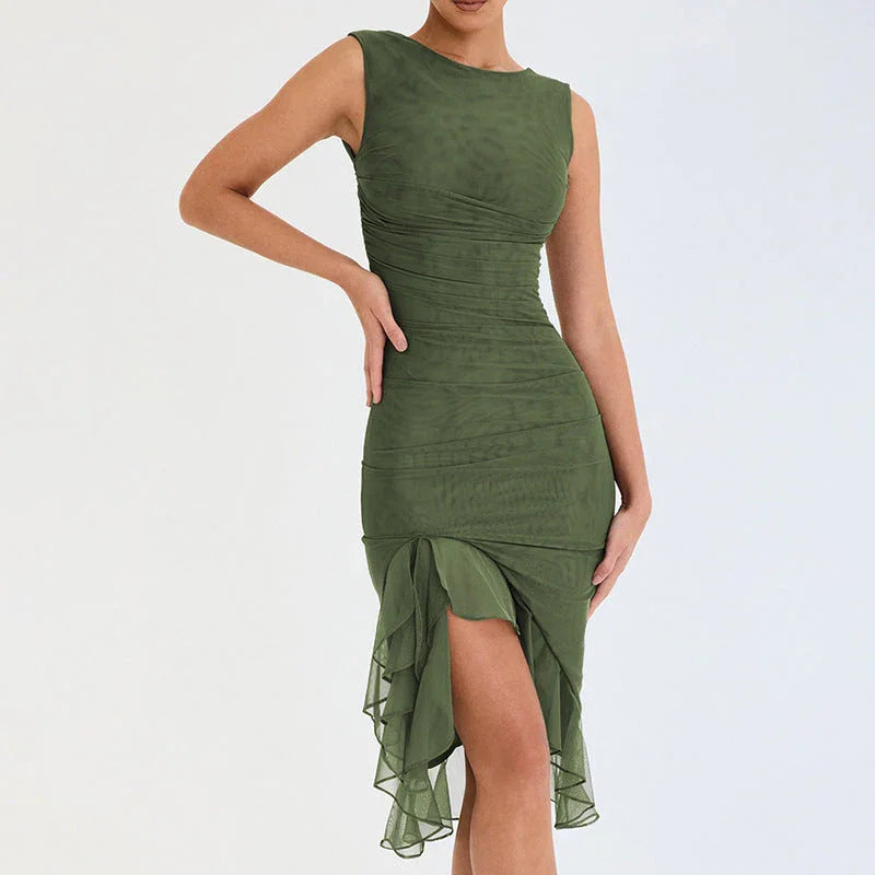 Summer Slim Skinny Sleeveless Dress For Women Fashion Party Club Dresses - VAleG