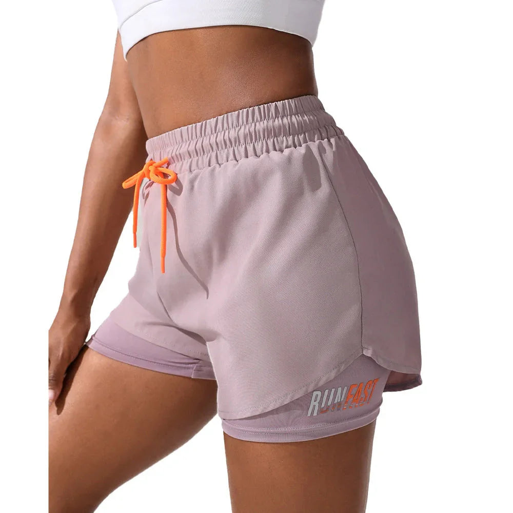 Anti-exposure Drawstring Three-point Fitness Sports Pants - VAleG
