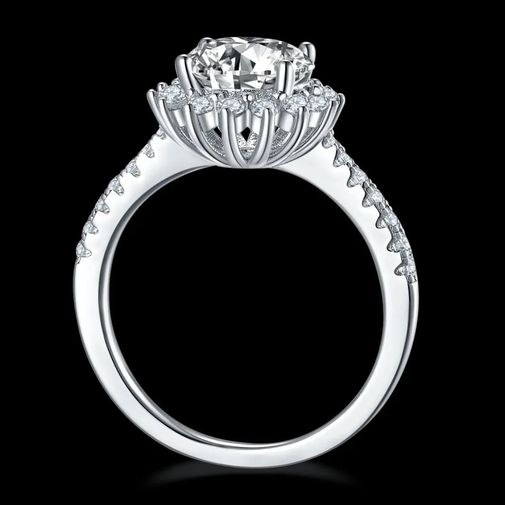 2 Carat Moissanite 925 Sterling Silver Ring - VAleG