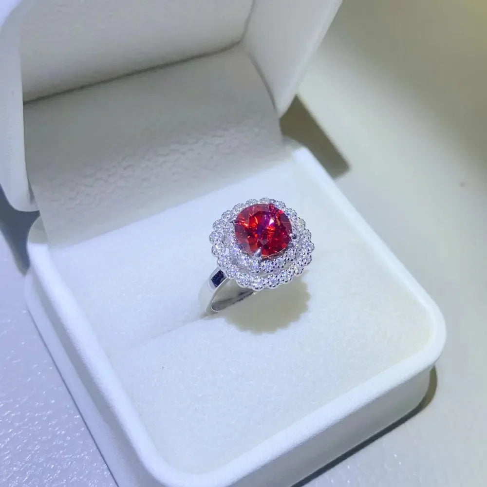 2 Carat Moissanite 925 Sterling Silver Ring - VAleG