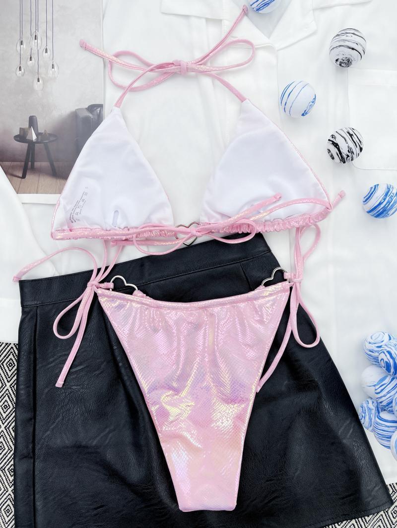 Love Swimsuit Triangle Bag Beach Split - VAleG