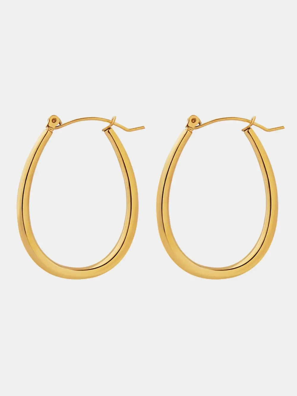 18K Gold-Plated Titanium Steel Earrings - VAleG