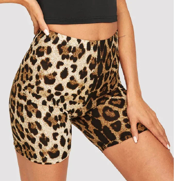 Fashion sexy leopard print hip shorts - VAleG