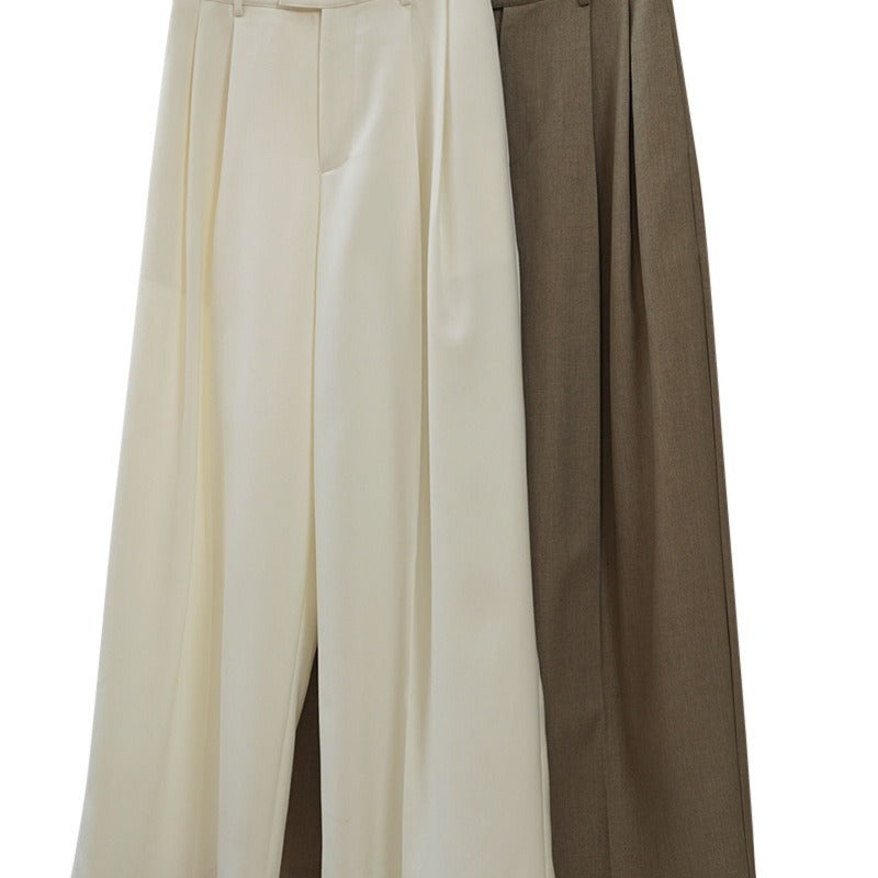 Stile casual Tridimensionale pieghettato pantaloni Loose cadenti da donna