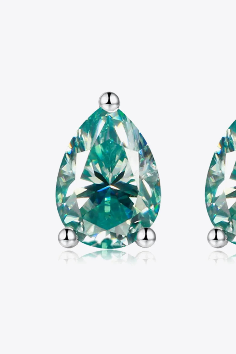 2 Carat Moissanite Teardrop Earrings - VAleG