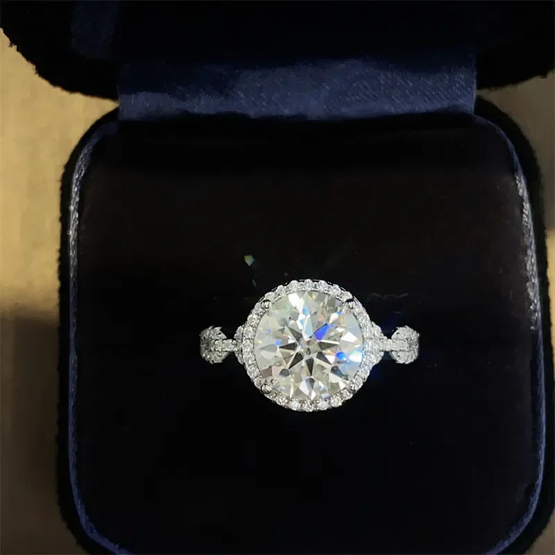 3 Carat 925 Sterling Silver Moissanite Ring - VAleG
