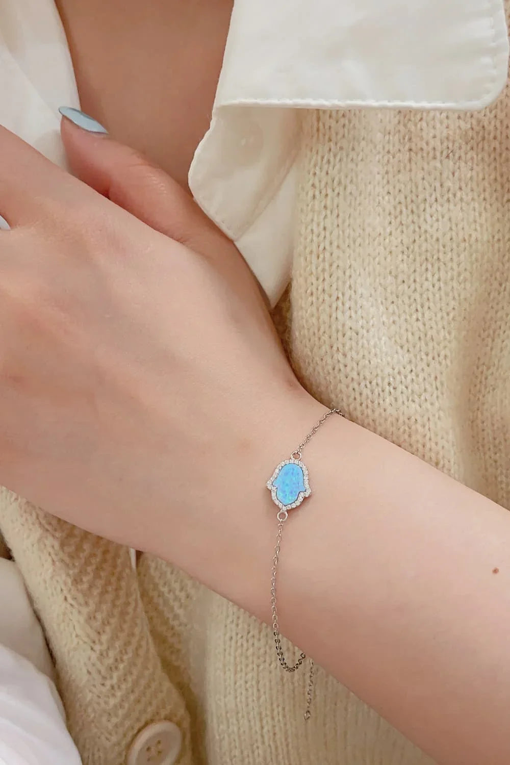 Opal 925 Sterling Silver Bracelet - VAleG