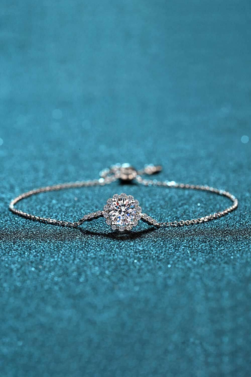 1 Carat Moissanite Chain Bracelet - VAleG