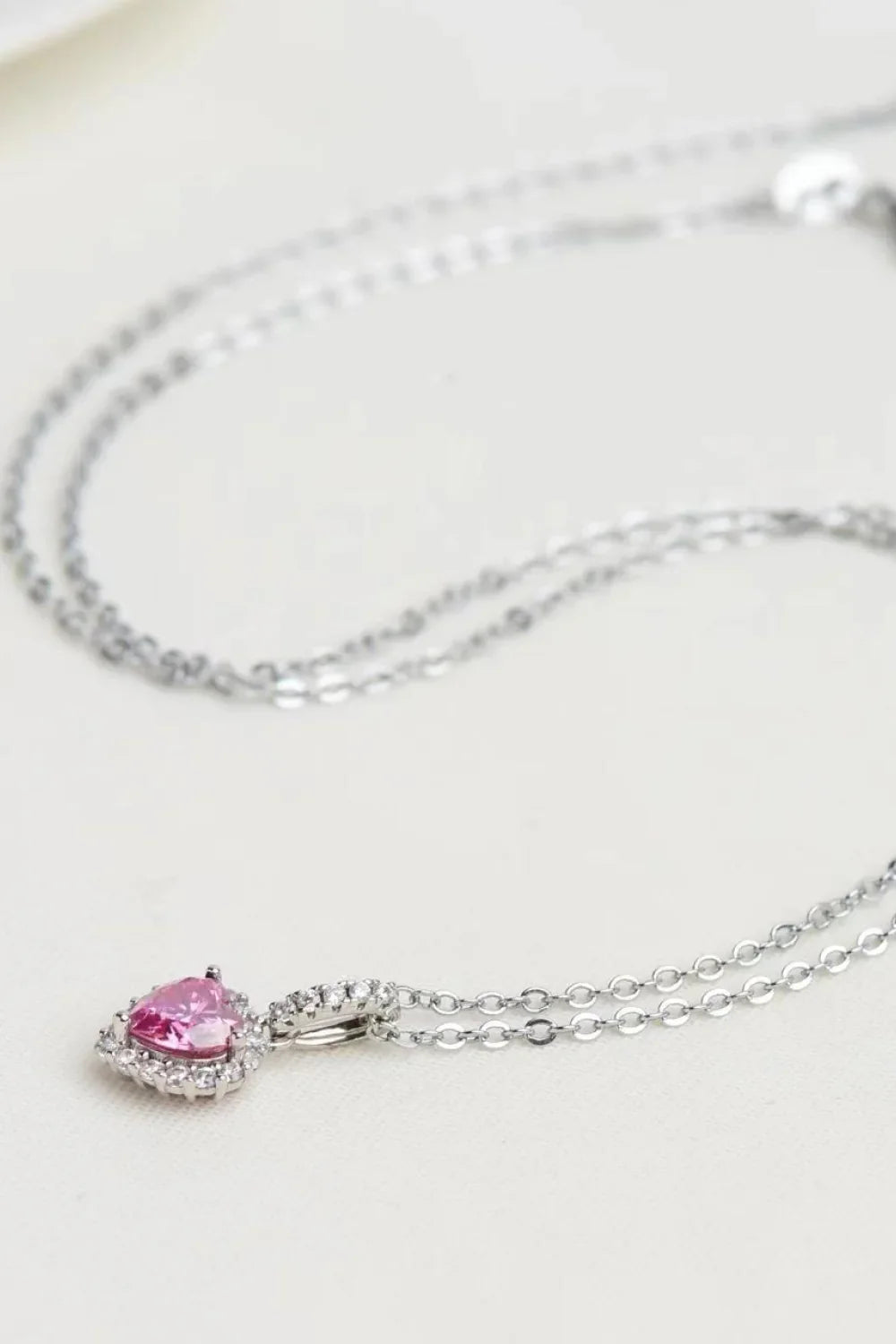 1 Carat Moissanite Heart Pendant Necklace - VAleG