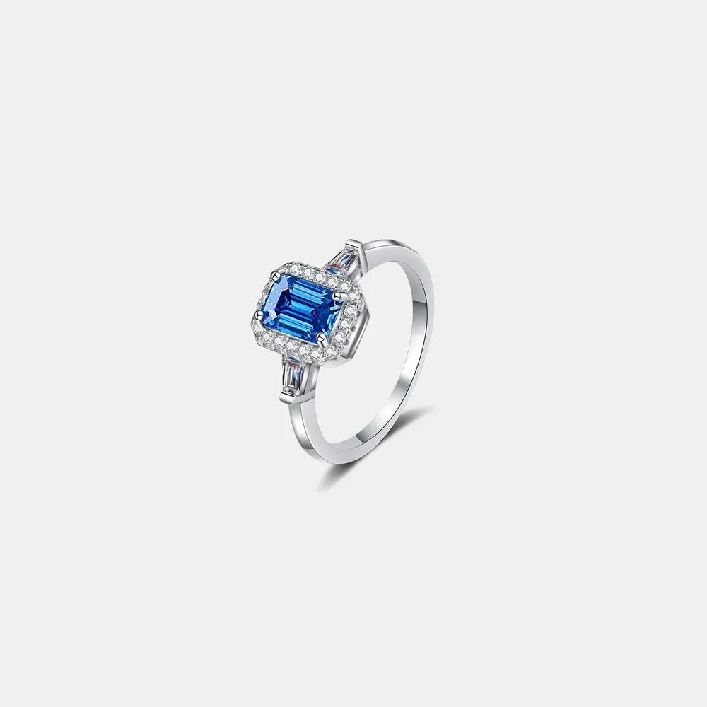 1 Carat Moissanite 925 Sterling Silver Ring - VAleG