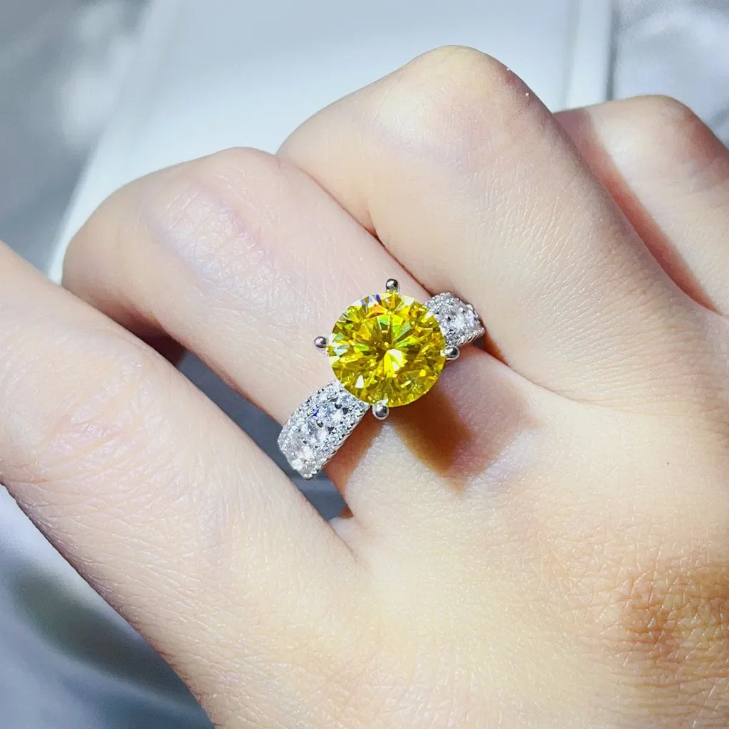 3 Carat Moissanite 925 Sterling Silver Ring - VAleG