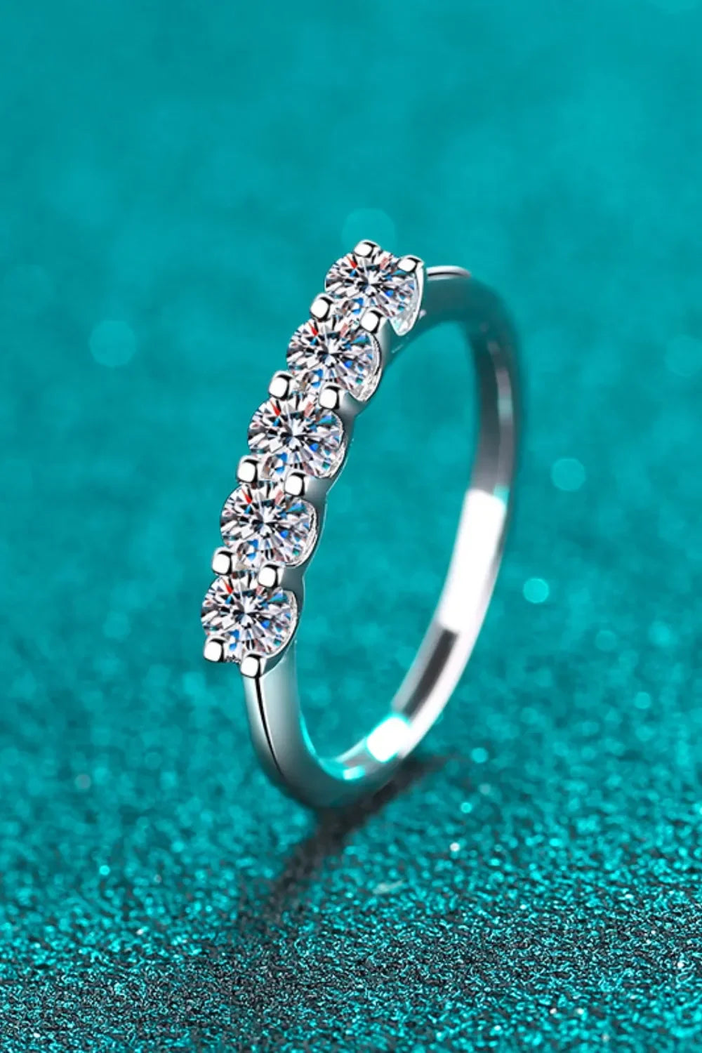925 Sterling Silver Moissanite Ring - VAleG